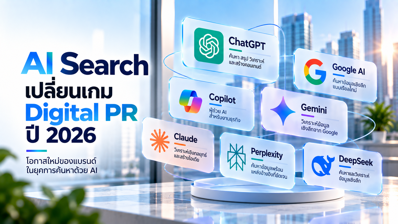 AI Search เปลี่ยนเกม PR ปี 2026 แบรนด์ต้องทำอย่างไรให้ถูกพูดถึงบน ChatGPT และ Google AI